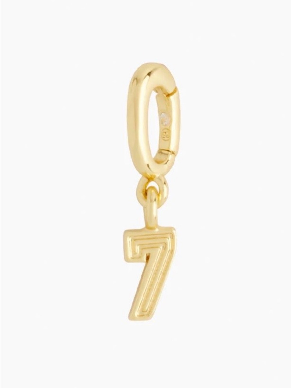 Gorjana Varsity Numbers Parker Charm #7 Gold